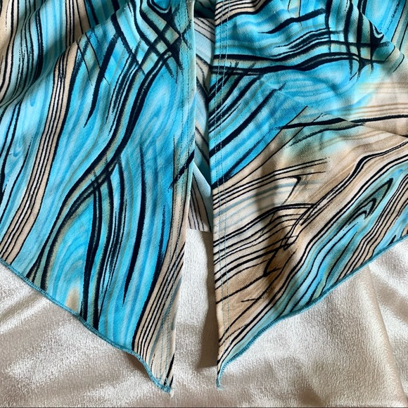 Y2K Groovy Marble Print Open Belly Top - Picture 9 of 11